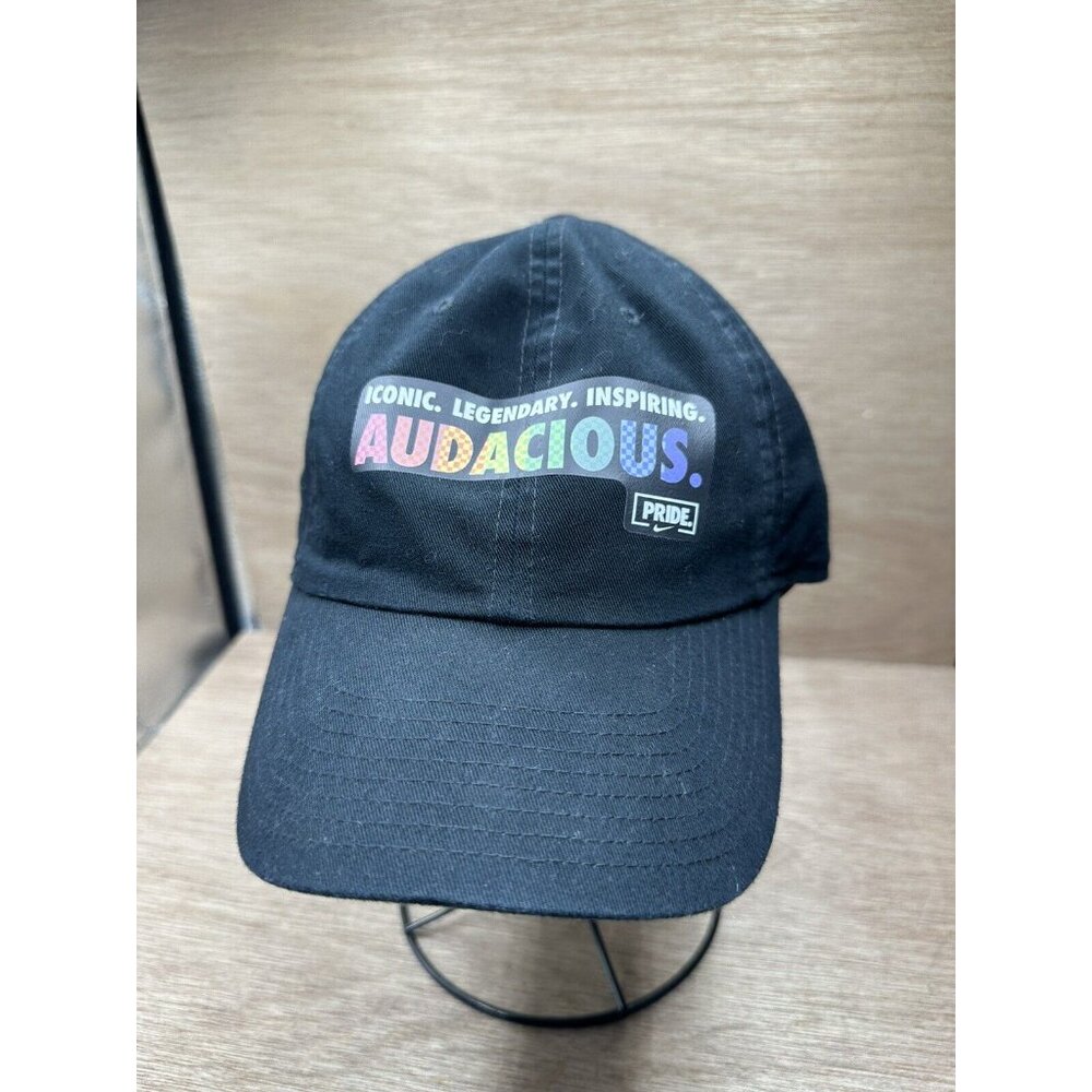 Nike Hat Audacious Pride Black Adjustable Rare